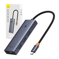 Adapteris Baseus HDMI   4 × USB 3,0, HDMI/4 x USB 3.0/USB-C, 10 cm, 40 W