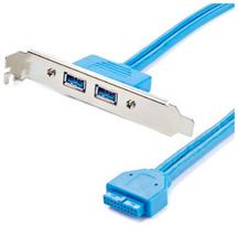Adapteris StarTech USB3SPLATE USB 3.0, HDMI, 0.19 m, mėlyna