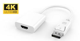 Adapteris MicroConnect Display port 1.2, HDMI, 0.15 m, balta
