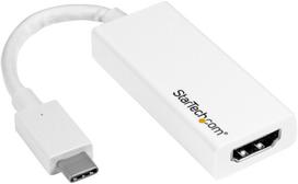 adapteris usb to hdmi - Adapteris StarTech USB-C to HDMI USB Type-C, HDMI, 0.015 m, balta - 1 nuotrauka