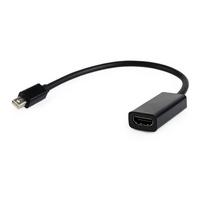 display port laidas - Adapteris Gembird Displayport-mini to HDMI Mini Display port male, HDMI female, juoda - 1 nuotrauka