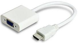 Adapteris MicroConnect HDMI to VGA VGA female, HDMI male, balta