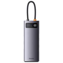 Adapteris Baseus StarJoy Metal Glam Series, USB-C HDMI   3 x USB 3.0   USB-C PD   RJ45   SD