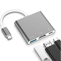 C tipo USB adapteris, skirstytuvas (USB 3.0, HDMI, C tipo)