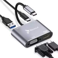 Adapteris Reagle HUB USB-C HDMI 4k VGA