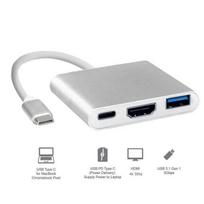 Hub 3in1 adapteris Type-C / USB3.0 / HDMI 4k / PD
