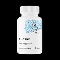 bisglicinatas - Thorne Research Geležies Bisglicinatas 25 mg, 60 kapsulių - 1 nuotrauka