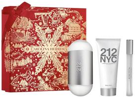 carolina herrera 212 100ml - Carolina Herrera 212 Nyc Dovanų rinkinys 100ml EDT + 100ml kūno losjonas + 10ml EDT - 2 nuotrauka