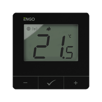 engo termostatas - Engo E25 Zigbee virštinkinis termostatas 230V Juodas (Black) - 2 nuotrauka