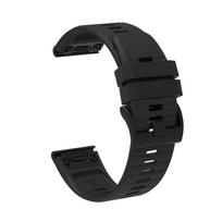 apyrankes garmin fenix 7x - Garmin Fenix 3/5X/6X/7X Pro silikoninė apyrankė, Juodas (Black) - 2 nuotrauka