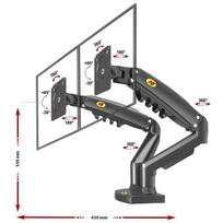 NB G35 Monitorių laikiklis 22"-32", VESA max 100x100mm, max. 2x15 kg