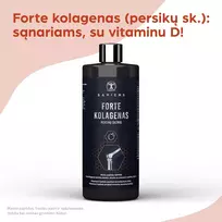 sapiens kolagenas - SAPIENS Forte Kolagenas sąnariams su vitaminu D, persikų skonio, 500 ml - 3 nuotrauka