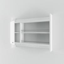 Pakabinama virtuvės lentyna Kalune Design Knerr 935CMN1307, balta, 85 cm x 15 cm x 65 cm