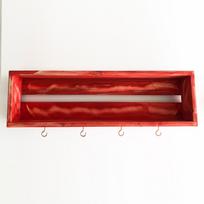 Virtuvės lentyna Kalune Design RAF212, raudona, 10 cm x 70 cm x 21 cm