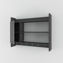 Pakabinama virtuvės spintelė Kalune Design Knerr 935CMN1309, pilka, 85 cm x 15 cm x 65 cm