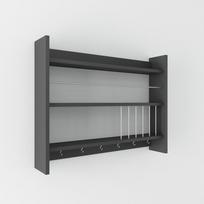 Pakabinama virtuvės lentyna Kalune Design Kolin, pilka, 15 cm x 85 cm x 65 cm