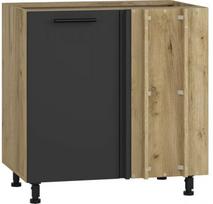 Apatinė virtuvinė spintelė Vento DN-100/82, antracito/ąžuolo, 52 cm x 100 cm x 82 cm