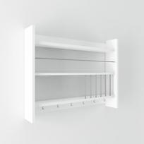 Pakabinama virtuvės lentyna Kalune Design Kolin, balta, 15 cm x 85 cm x 65 cm