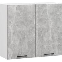 virtuvine spintele 80 cm - Viršutinė virtuvinė spintelė Akord Oliwia, balta/pilka, 80 cm x 30 cm x 72 cm - 1 nuotrauka