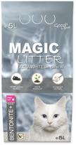 Kačių kraikas Magic Litter Ultra White with Carbon, bentonitas, 5 l