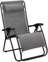 Sulankstoma kėdė Abbey Chaise Longue XXL, pilka, 90 cm x 75 cm x 112 cm