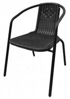 Lauko krėslas Loreto, juoda, 59 cm x 55 cm x 73 cm