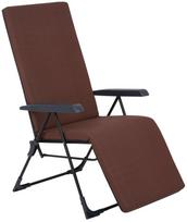 Lauko krėslas Patio Barletta Plus Black Edition H047-04PB, ruda/juoda, 81 cm x 59 cm x 104 cm