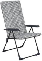 Lauko krėslas Patio Barletta Black Edition H039-06PB, balta/juoda/pilka, 70 cm x 59 cm x 104 cm