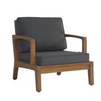 lauko kede kreslas fotelis - Lauko kėdė Home4you Maldive 13606, ruda/tamsiai pilka, 90 cm x 75 cm x 80 cm - 1 nuotrauka