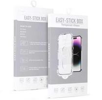 Topt Apsauginis stiklas Full Glue Easy-Stick Box Apple iPhone 13/13 Pro/14 Juodas (Black)