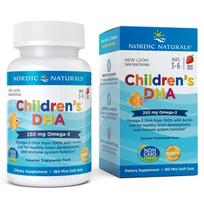 nordic naturals - NORDIC NATURALS DHA vaikams, 250 mg, braškių (Strawberry), 180 minkštųjų kapsulių - 1 nuotrauka