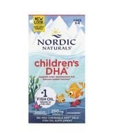 nordic naturals - NORDIC NATURALS DHA vaikams, 250 mg, braškių (Strawberry), 180 minkštųjų kapsulių - 2 nuotrauka