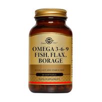 omega 3 6 9 papildai - SOLGAR Omega 3-6-9 1300 mg, 60 kapsulių - 1 nuotrauka