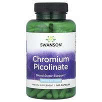 SWANSON Chromo pikolinatas 200 mcg, 200 kapsulių