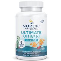 raw - NORDIC NATURALS Ultimate Omega Junior 680 mg, braškių skonis, 90 kapsulių - 1 nuotrauka