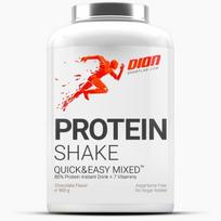 protein sokoladas - DION SPORTLAB Baltymų kokteilis PROTEIN SHAKE, šokolado skonio, 900 g - 1 nuotrauka