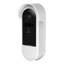 Deltaco Smart Home SH-DB02 WiFi durų skambučio kamera IP65, Balta/Sidabrinė