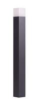 Pastatomas lauko šviestuvas Su-Ma Cube CB-830, 20W, E27, IP44, juodas, 8 cm x 83 cm