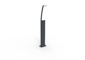 pastatomas lauko sviestuvas - Pastatomas lauko šviestuvas Lutec Kira, 18W, LED, IP54, antracito, 11.4 cm x 74 cm - 1 nuotrauka