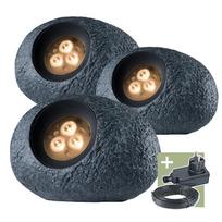 Pastatomas lauko šviestuvas Ludeco Ingor PL2003, 1.5W, LED, IP44, pilkas, 12.5 cm x 9 cm