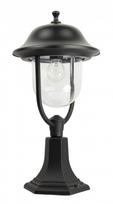 Pastatomas lauko šviestuvas Su-Ma Prince, 60W, E27, IP43, juodas, 25 cm x 55 cm
