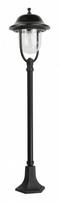 Pastatomas lauko šviestuvas Su-Ma Prince, 60W, E27, IP43, juodas, 25 cm x 117 cm