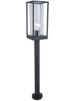 Pastatomas lauko šviestuvas Lutec Flair 7288801012, 40W, E27, IP44, juodas, 12 cm x 75 cm