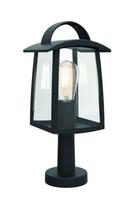 Pastatomas lauko šviestuvas Lutec Kelsey 7273604012, 40W, E27, IP44, juodas, 17 cm x 40 cm