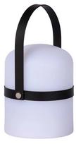 Lauko stalo šviestuvas Lucide Little Joe, 0.3W, LED, IP44, baltas/juodas, 10 cm x 18.5 cm