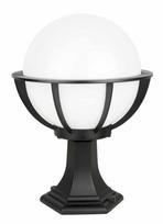 Pastatomas lauko šviestuvas Su-Ma Kule, 60W, E27, IP43, juodas, 30 cm x 43 cm