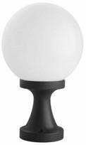 Pastatomas lauko šviestuvas Su-Ma Kule Classic II, 60W, E27, IP44, juodas, 20 cm x 36 cm