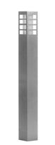 Pastatomas lauko šviestuvas Su-Ma Rado III 1, 18W, E27, IP54, sidabro, 8 cm x 75 cm