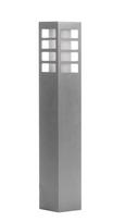 Pastatomas lauko šviestuvas Su-Ma Rado III 2, 18W, E27, IP54, sidabro, 8 cm x 50 cm