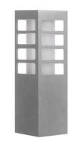 Pastatomas lauko šviestuvas Su-Ma Rado III 3, 18W, E27, IP54, sidabro, 8 cm x 25 cm